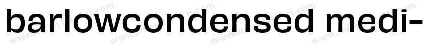 barlowcondensed medi字体转换